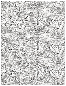 Animals - Coloring pages for adults - Page 4