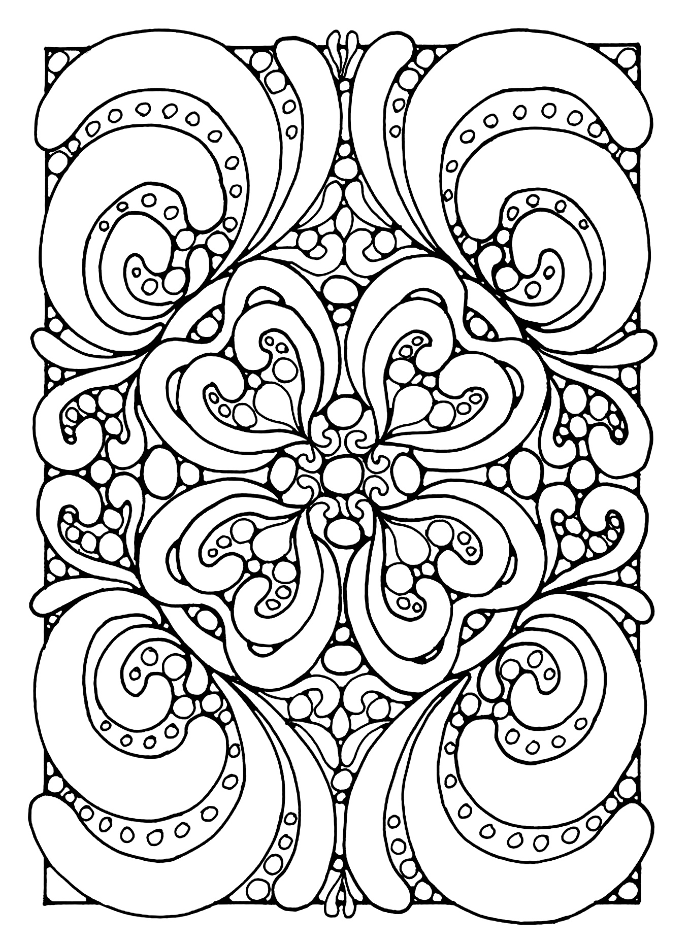 Printable Abstract Coloring Pages Home Interior Design