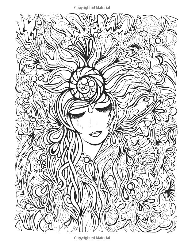 22+ color therapy an anti-stress coloring book pdf Free printable psychedelic coloring pages