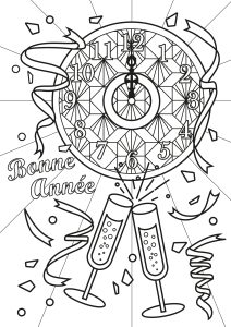 "Bonne année" (Happy New Year in French)