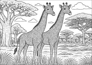 A majestic encounter on the African savannah