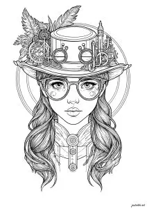 Woman with hat