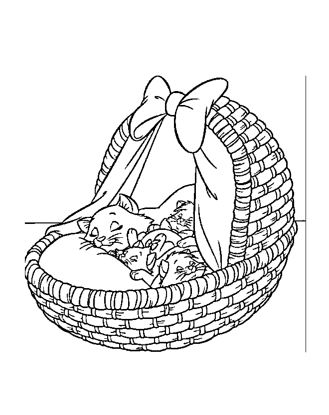 Desenho Aristochats grátis para descarregar e colorir