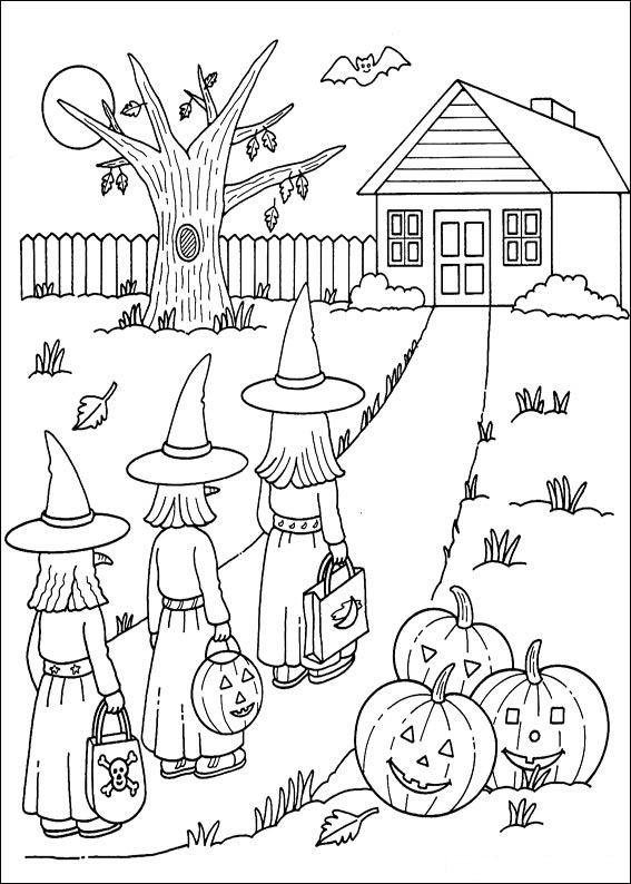 Desenho da Bruxa voando na vassoura - Ler e Aprender  Desenhos de  halloween, Halloween para colorir, Bruxas