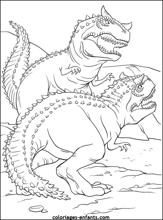 Páginas para colorir de dinossauro na selva e livros para meninos para  imprimir