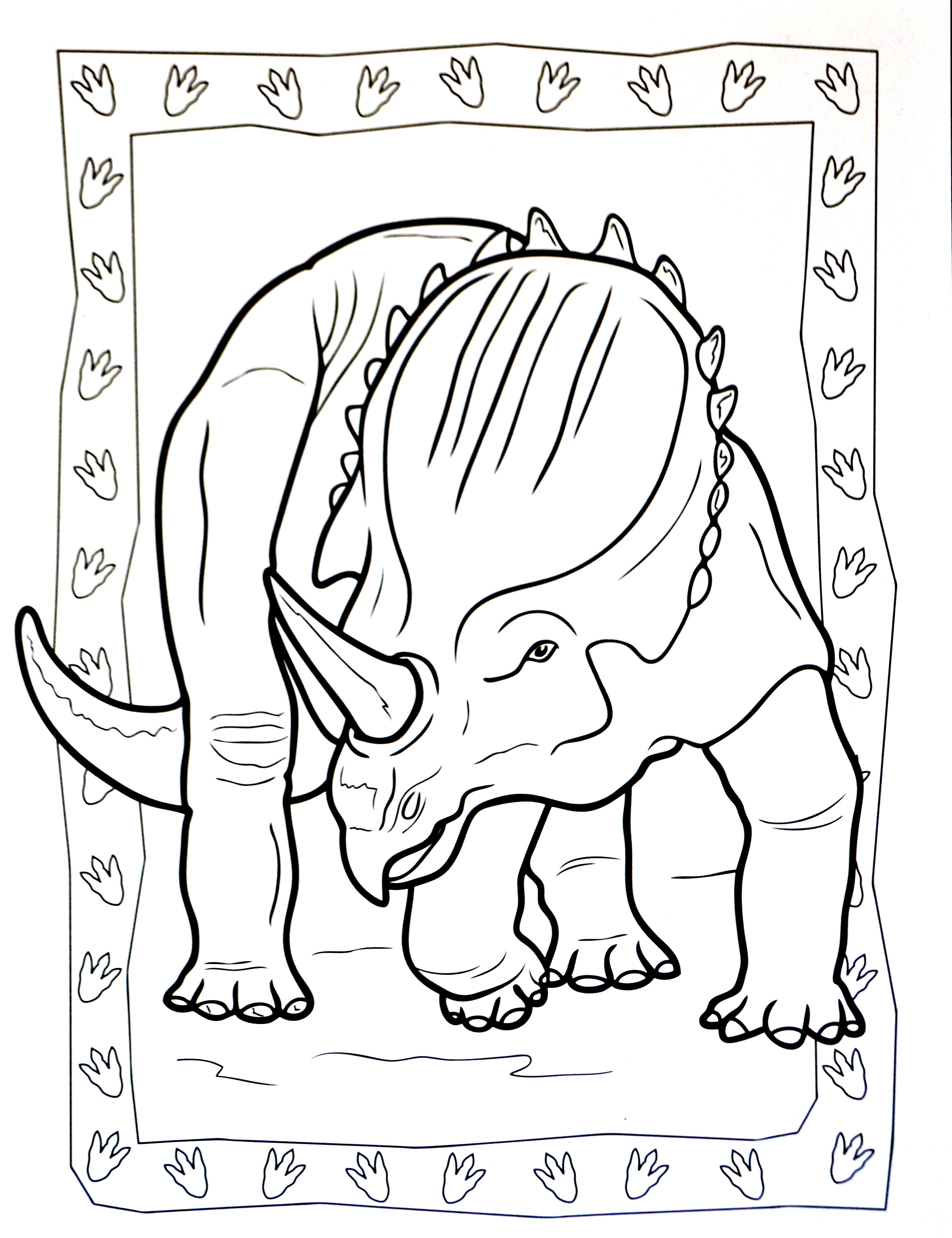 desenho de personagem de dinossauro para colorir para criança