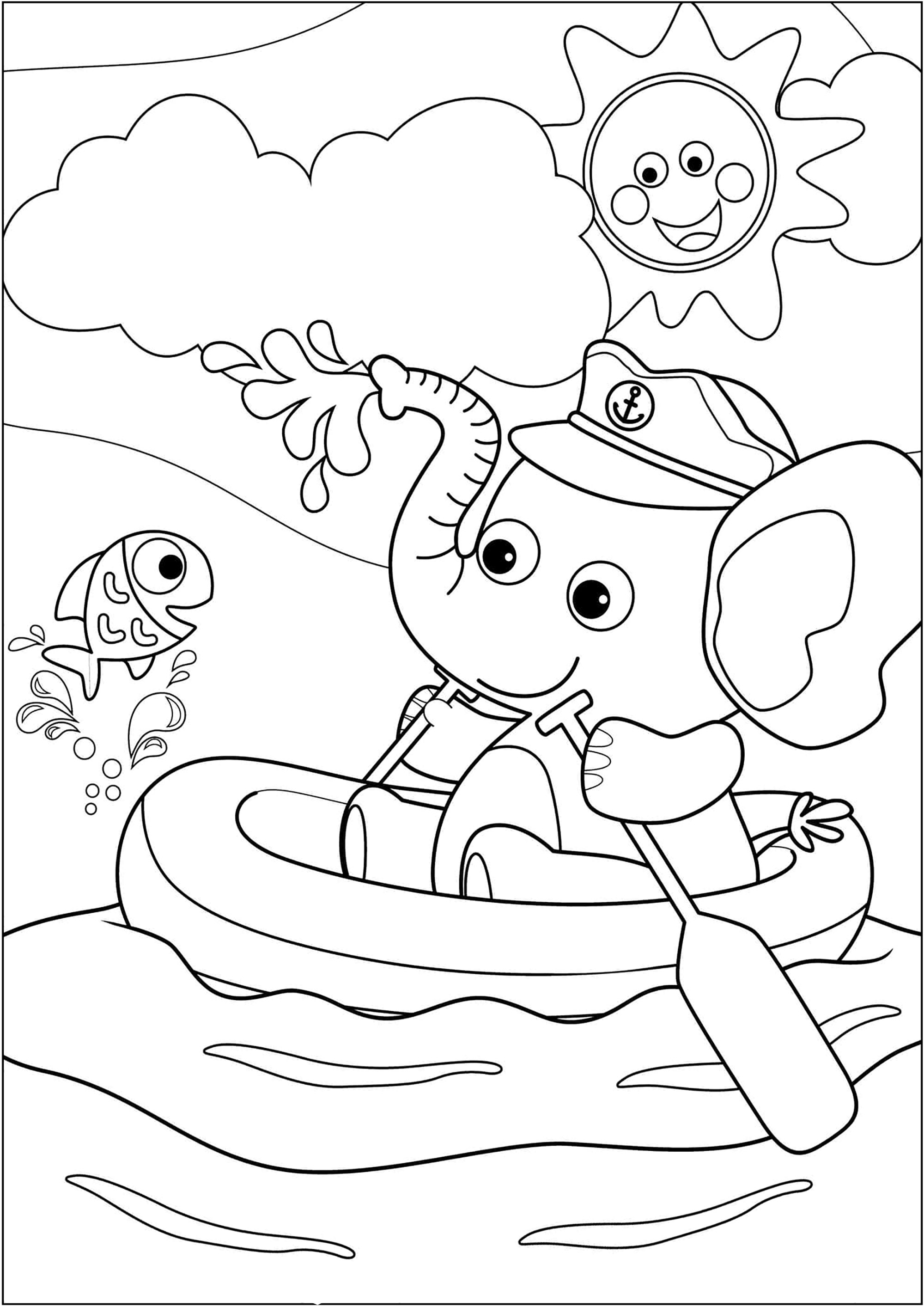 Desenhos para colorir de eléphant para crianças - D'éléphants - Just Color  Crianças : Páginas para colorir para crianças