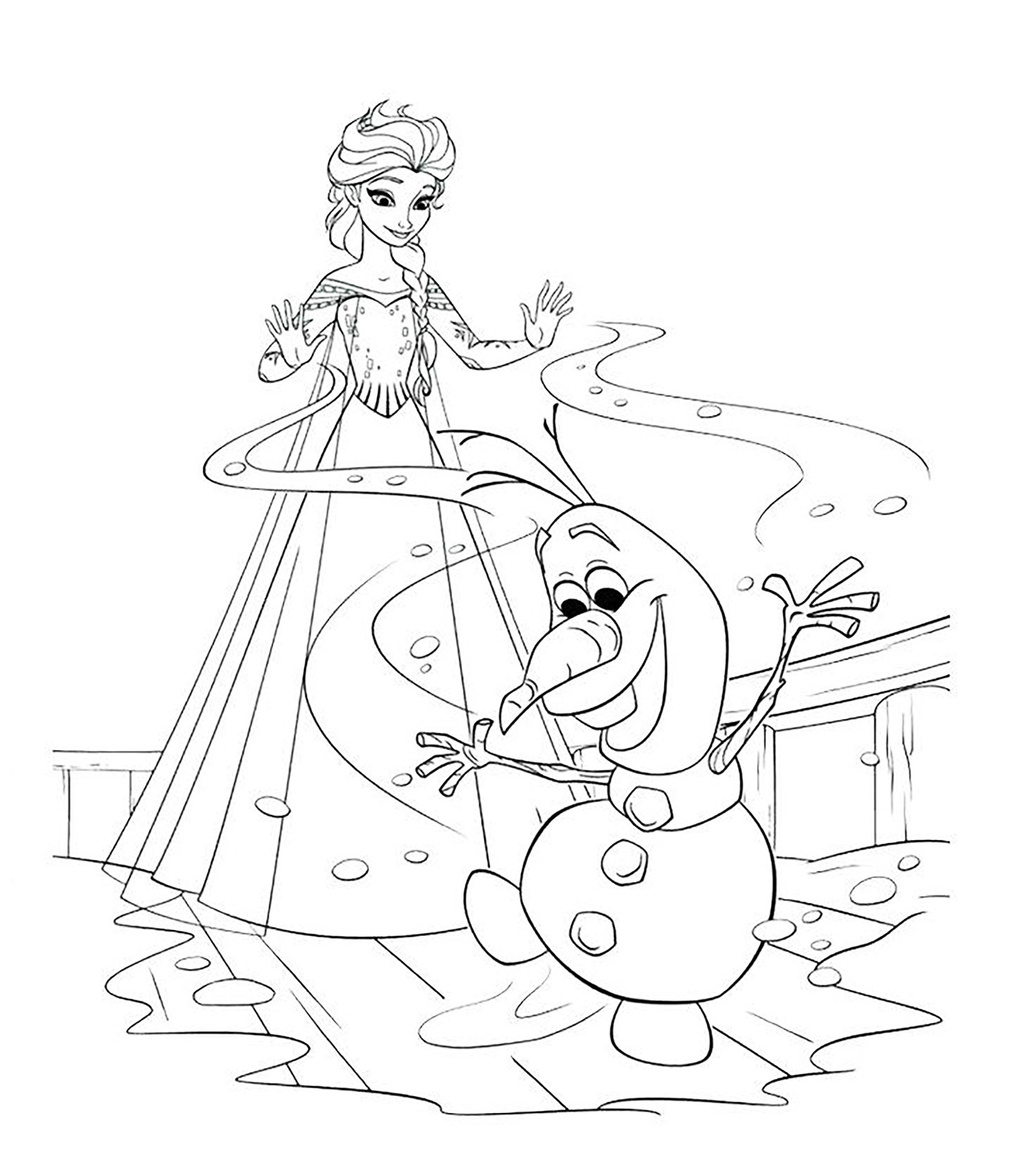 Simple Dibujos para colorear de frozen:-o-reino-do-gelo para imprimir y  colorear - Frozen: O Reino do Gelo - Just Color Crianças : Páginas para  colorir para crianças