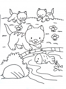 Páginas para colorir gatos imprimíveis - Gatos - Just Color Crianças :  Páginas para colorir para crianças