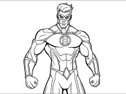 Páginas Green Lantern para colorir para crianças