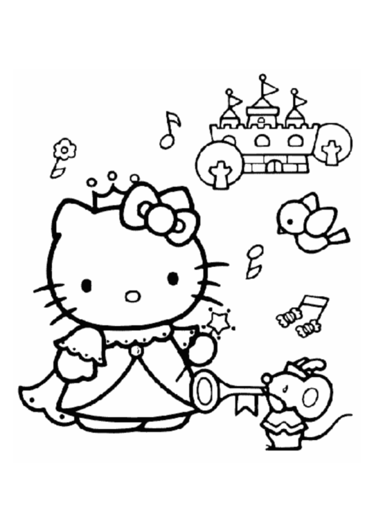 Hello Kitty de Natal desenhos para imprimir colorir e pintar