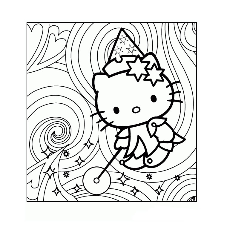Coloriage Hello Kitty - Hello Kitty - Just Color Crianças