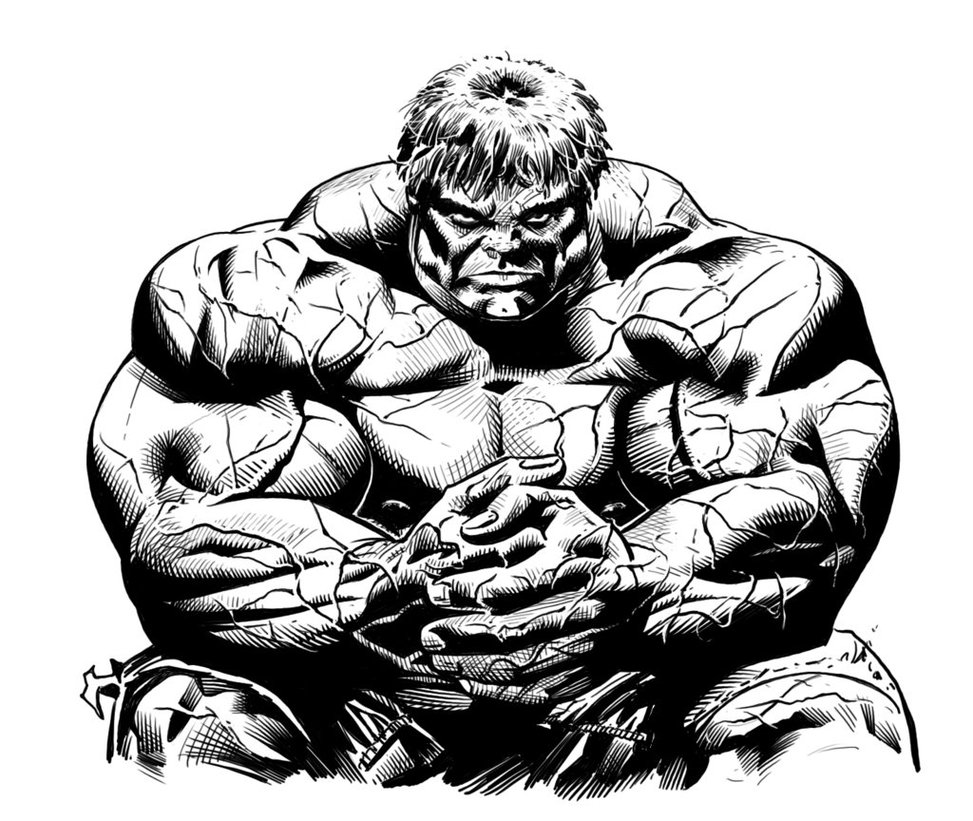Desenhos do Hulk para Imprimir e colorir