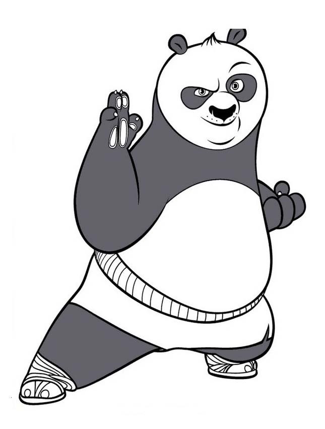 Panda Kung Fu imagem para descarregar e colorir - Kung Fu panda
