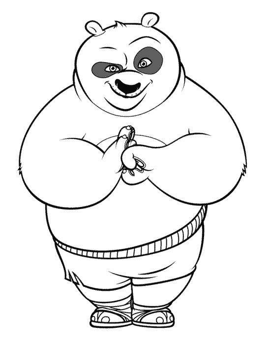 Desenho panda Kung Fu livre para imprimir e colorir - Kung Fu panda - Just  Color Crianças : Páginas para colorir para crianças