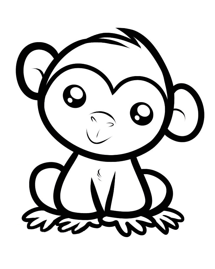 macaco para colorir 2 - Desenhos para colorir e imprimir