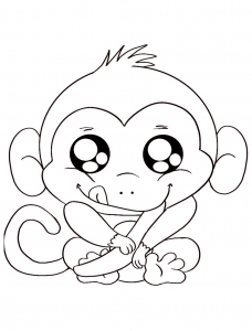 macaco para colorir 2 - Desenhos para colorir e imprimir  Páginas para  colorir, Macacos, Páginas para colorir gratuitas
