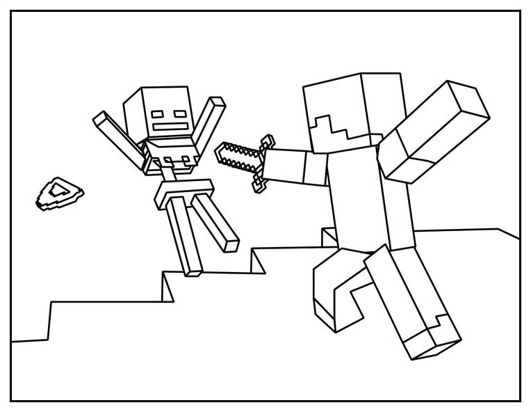 Simple Minecraft coloring page  Minecraft para colorir, Minecraft para  imprimir, Desenhos minecraft