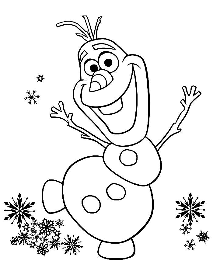 Olaf de Coloração de Congelado