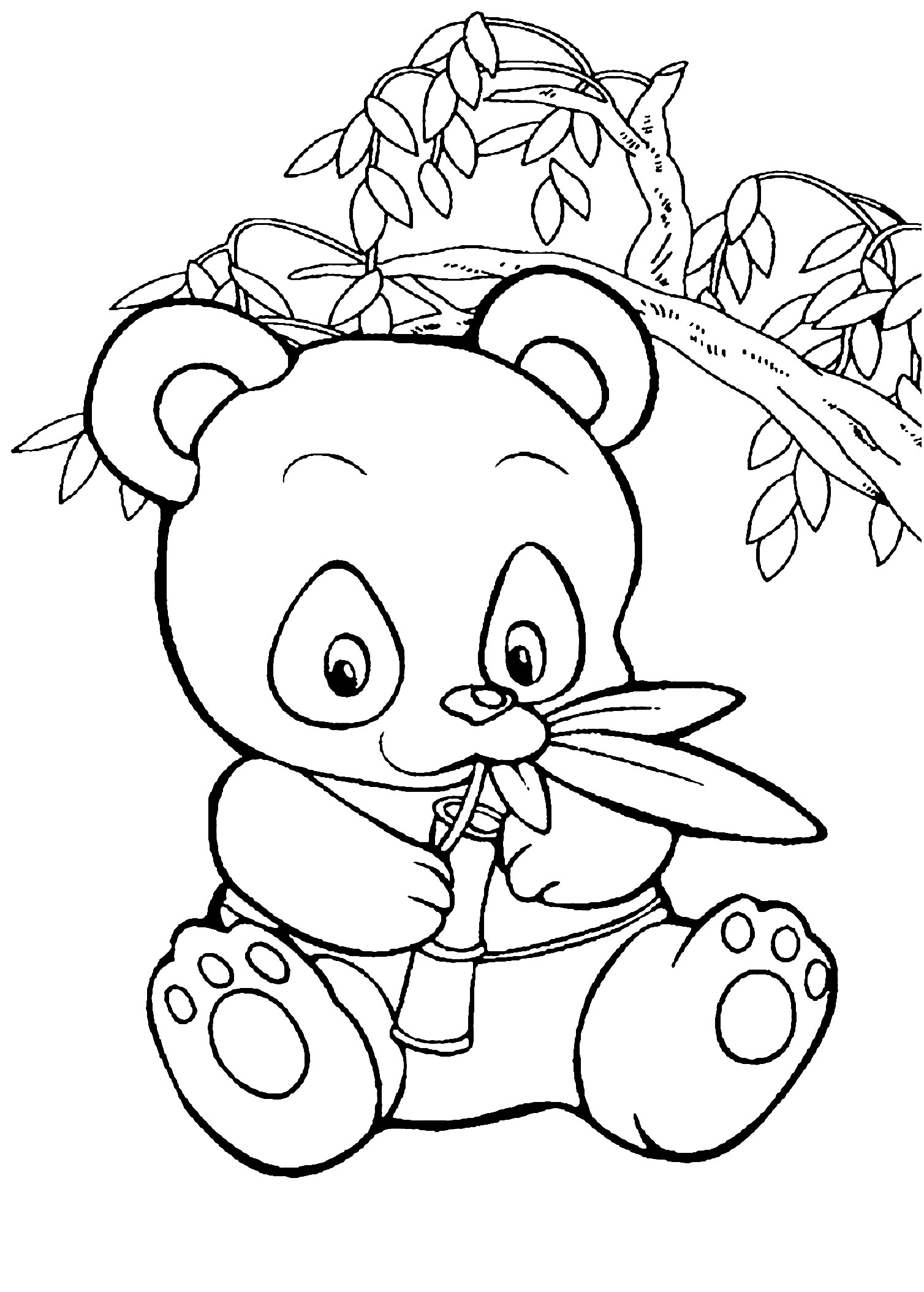 Desenhos de Panda para Colorir e Imprimir - Colorir Pandas