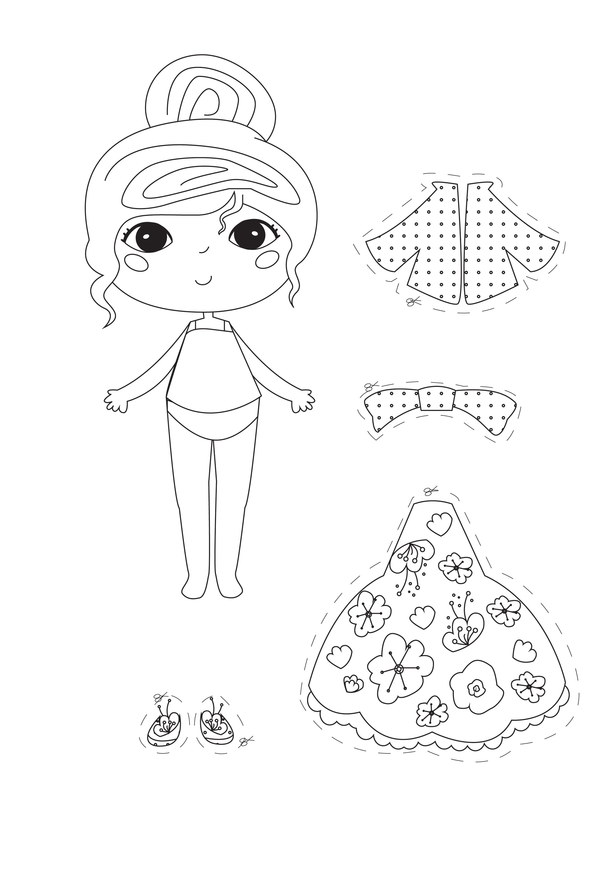 Bonecas De Papel Com Um Fato Para Sair Páginas De Paper Dolls Para Colorir Para Crianças