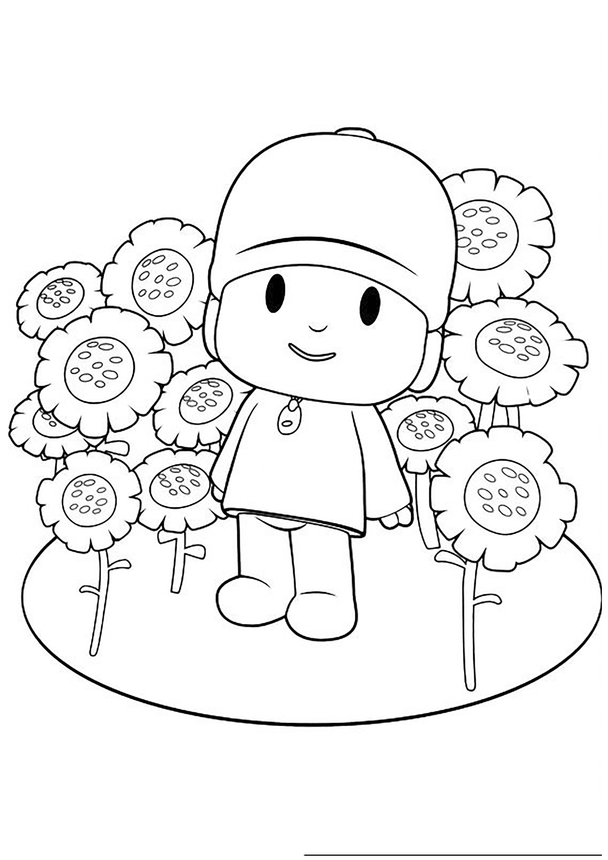 desenho para colorir pocoyo