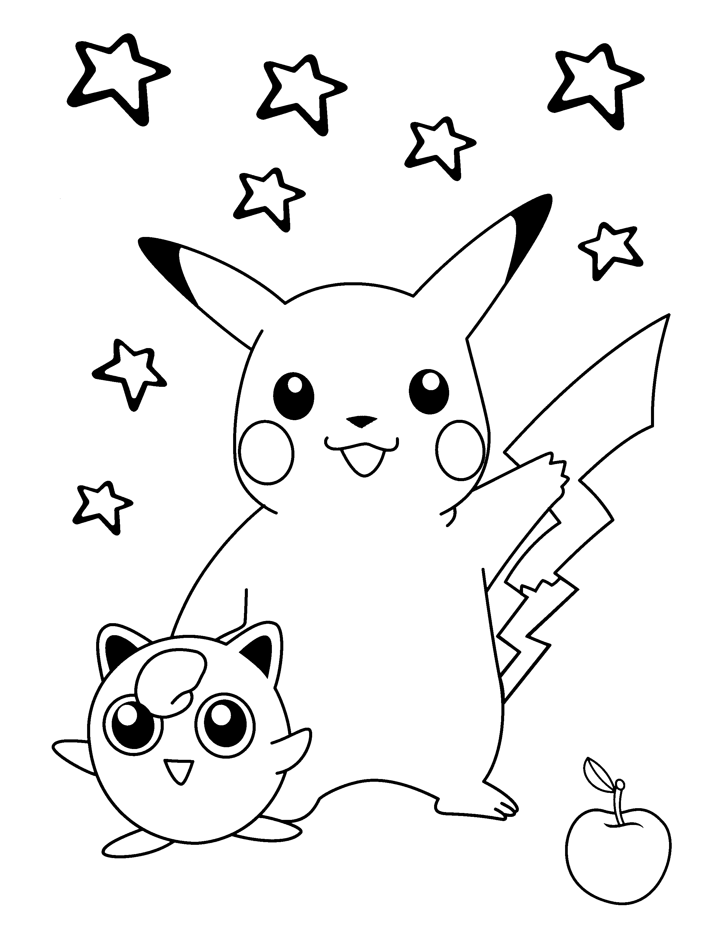 Pokemon Pikachu para colorir - Imprimir Desenhos