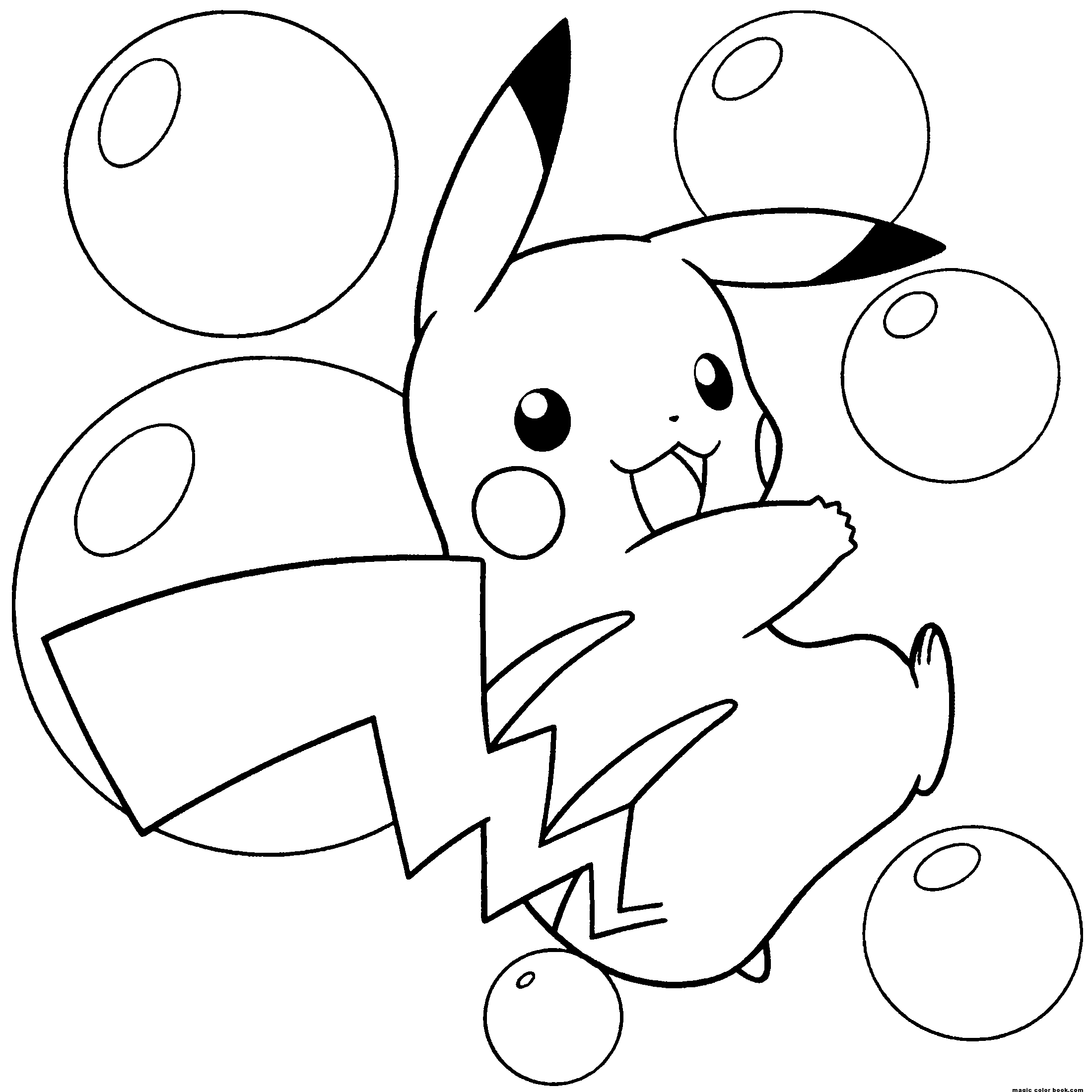 Desenhos para colorir Pikachu