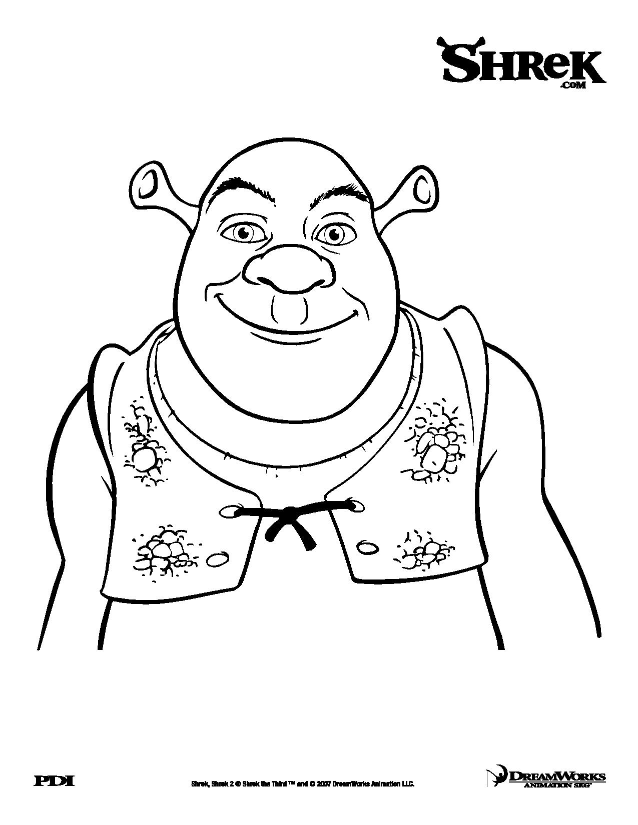 Um ogre sorridente! E sim, é Shrek, o primeiro e único