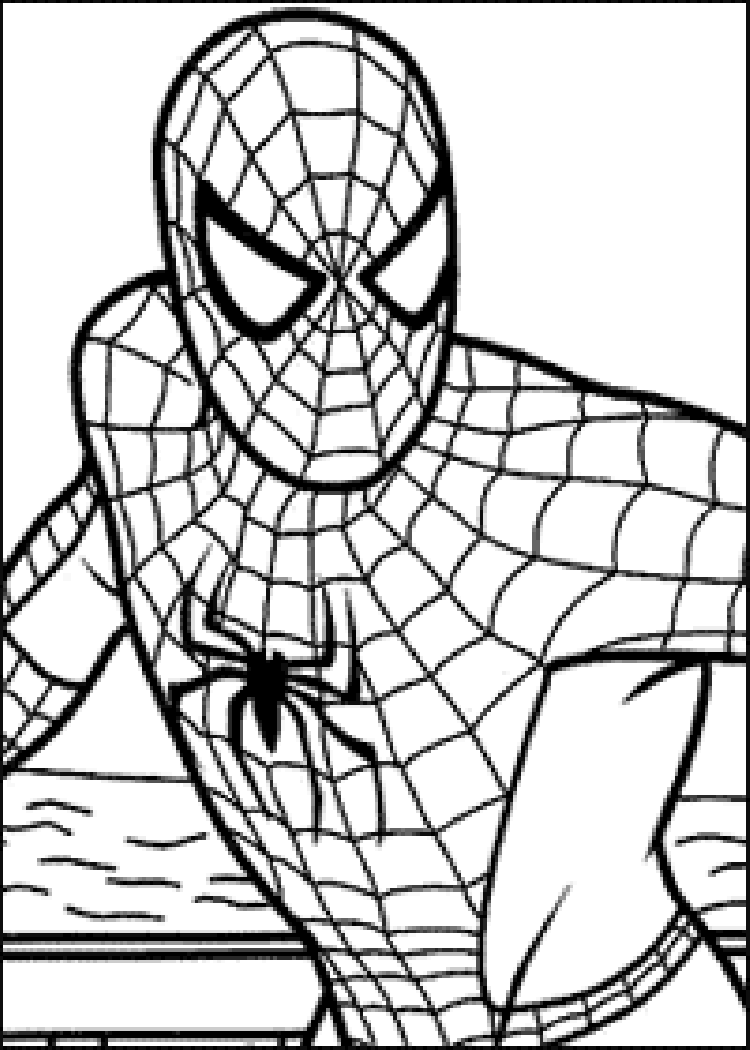Cabeça do Homem-Aranha - Spiderman - Just Color Crianças : Páginas para  colorir para crianças