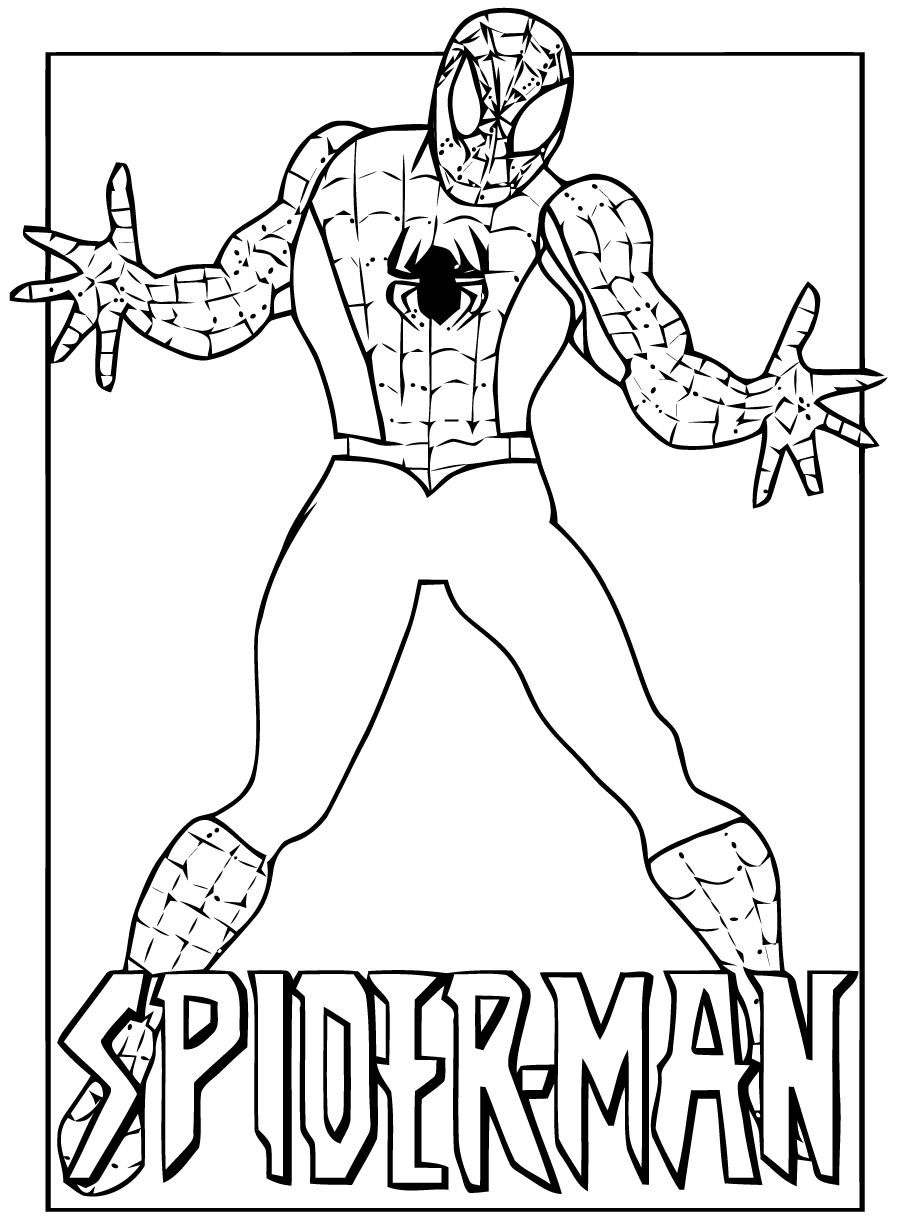 Páginas para colorir gratuitas do Homem-Aranha - Spiderman - Just Color  Crianças : Páginas para colorir para crianças