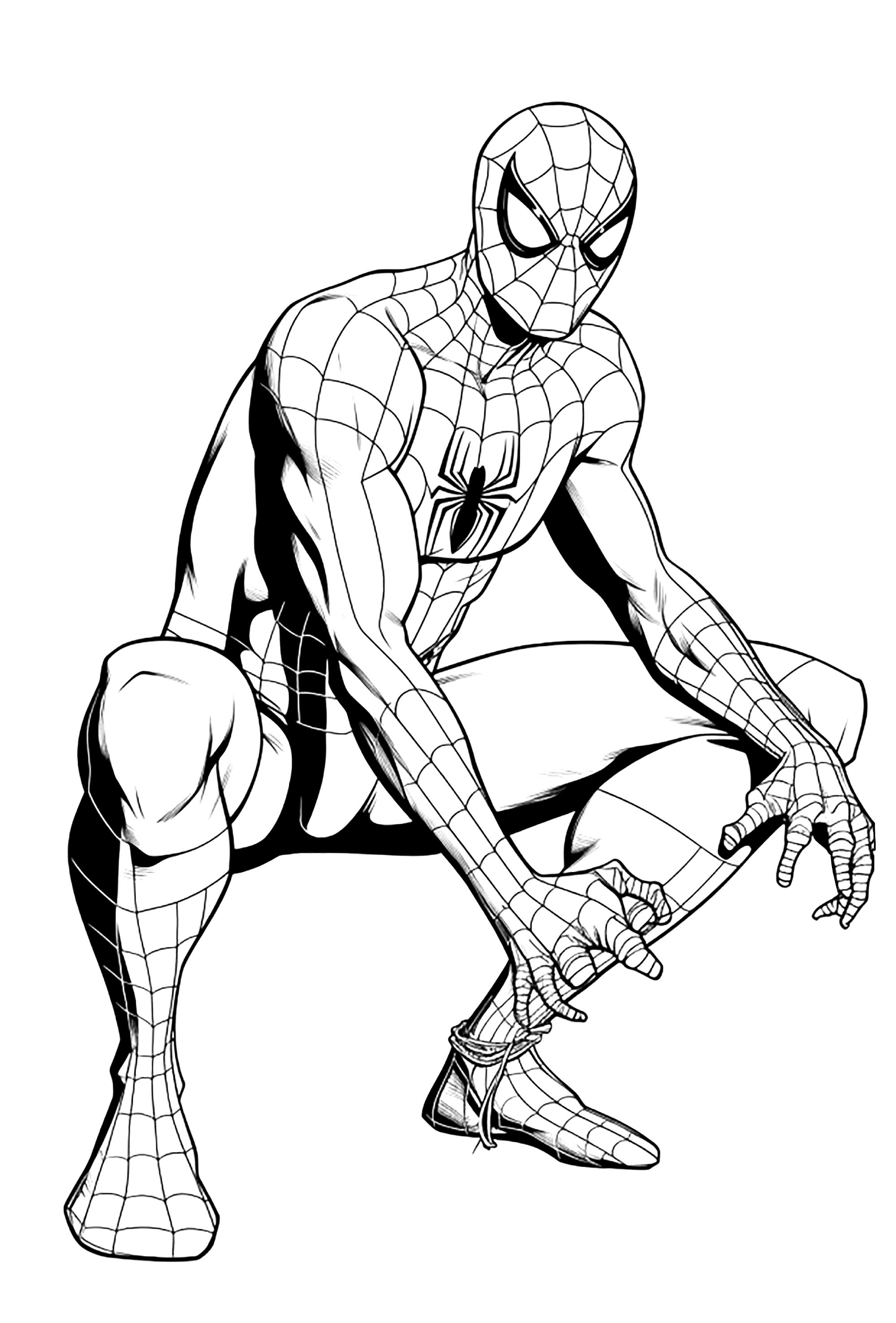 Desenhos para colorir de desenho the amazing spiderman para pintar  