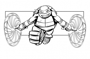 Tartarugas ninjas imagem para imprimir e colorir - Tartarugas