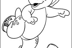 Coloriages Barney à imprimer pour enfants