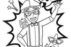 Coloriages Blippi à imprimer pour enfants