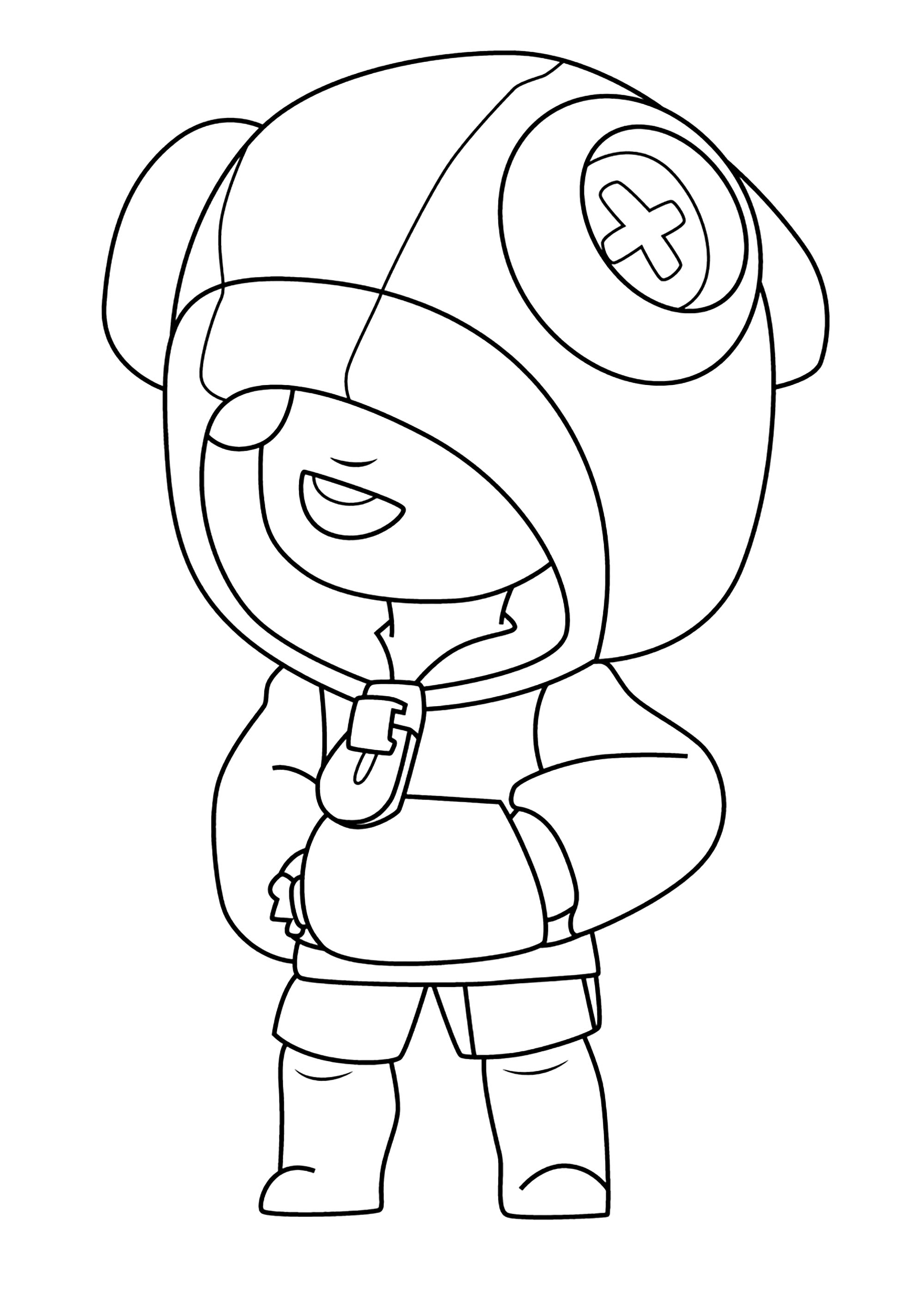 Leon, de Brawl Stars - Coloriages de Brawl Stars à imprimer