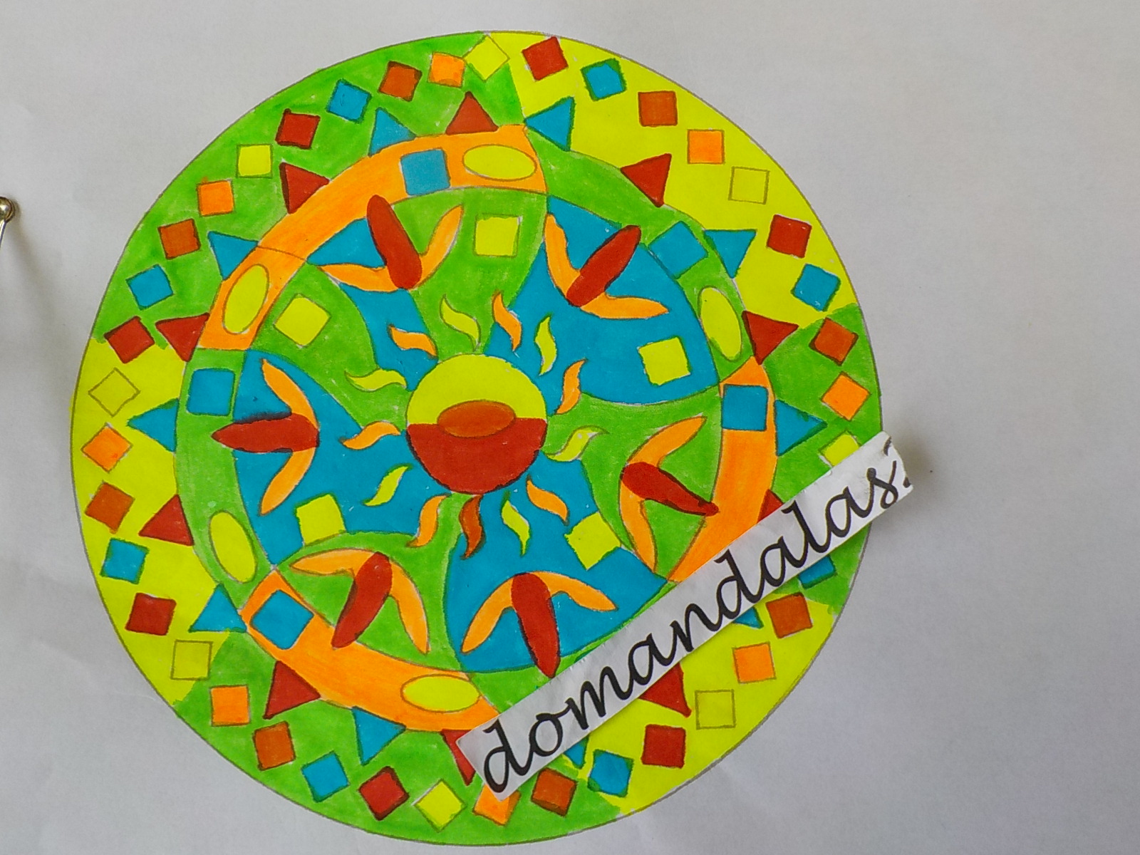 Tuto Coloriage Mandala aux couleurs Fluos par Domandalas