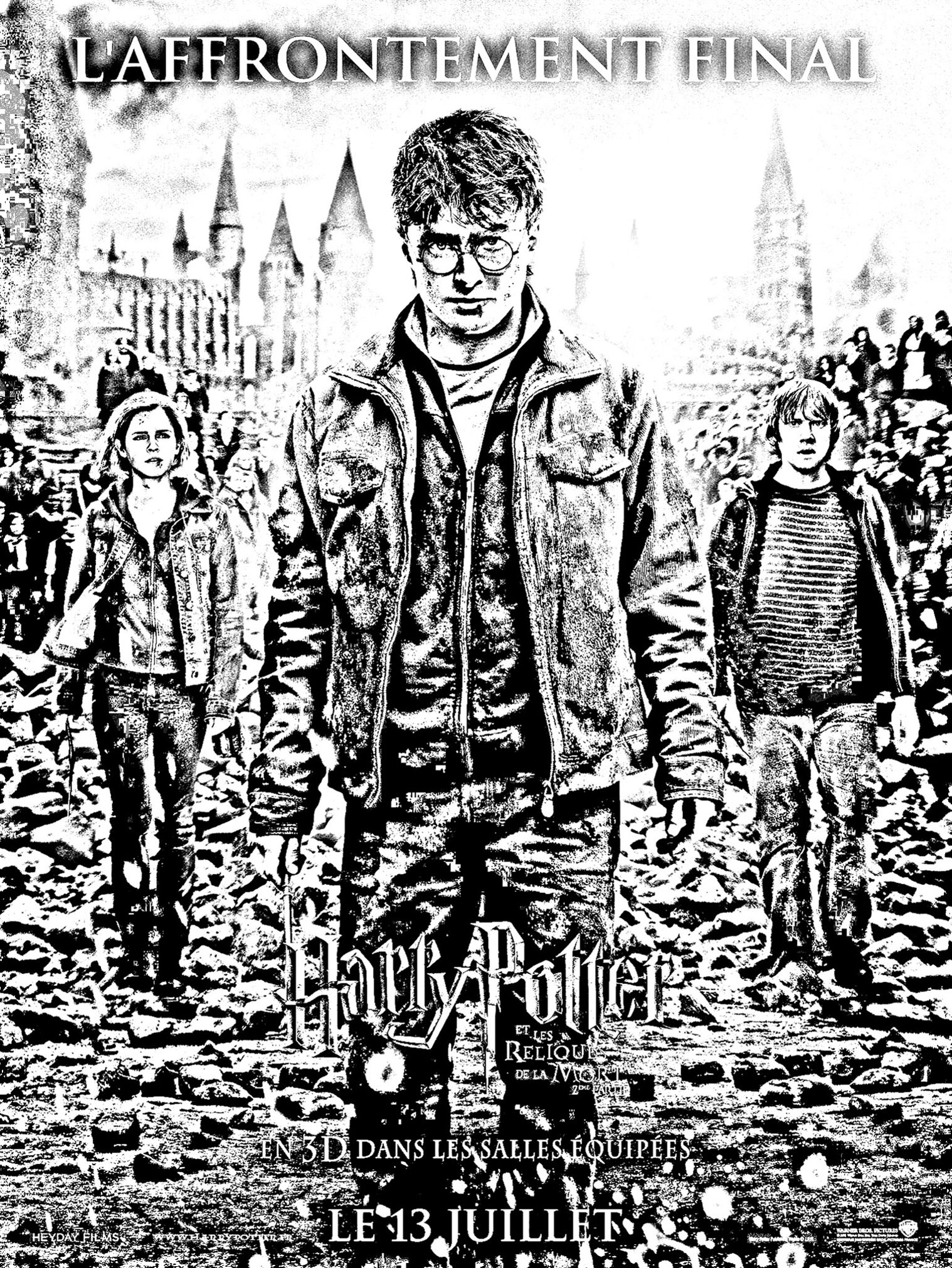 coloriage film harry potter 7 2 affiche free to print