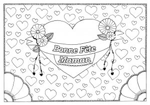 Fete Des Meres Coloriages Difficiles Pour Adultes