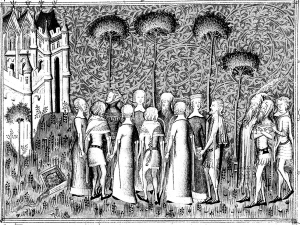 Coloriage adulte medieval seigneurs