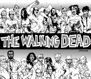 Coloriage adulte the walking dead by kyleiam