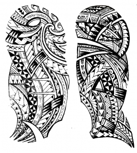 Coloriage tatouage maori