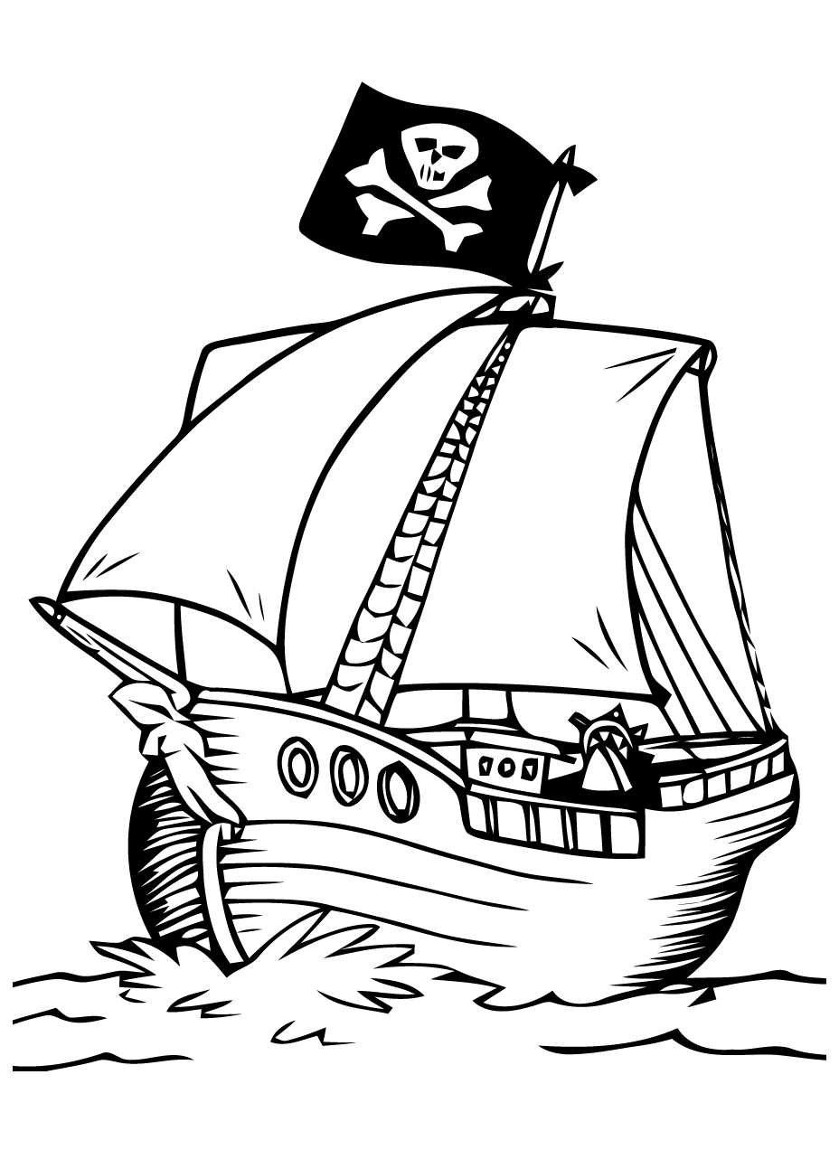 Pirati - Disegni da colorare per adulti