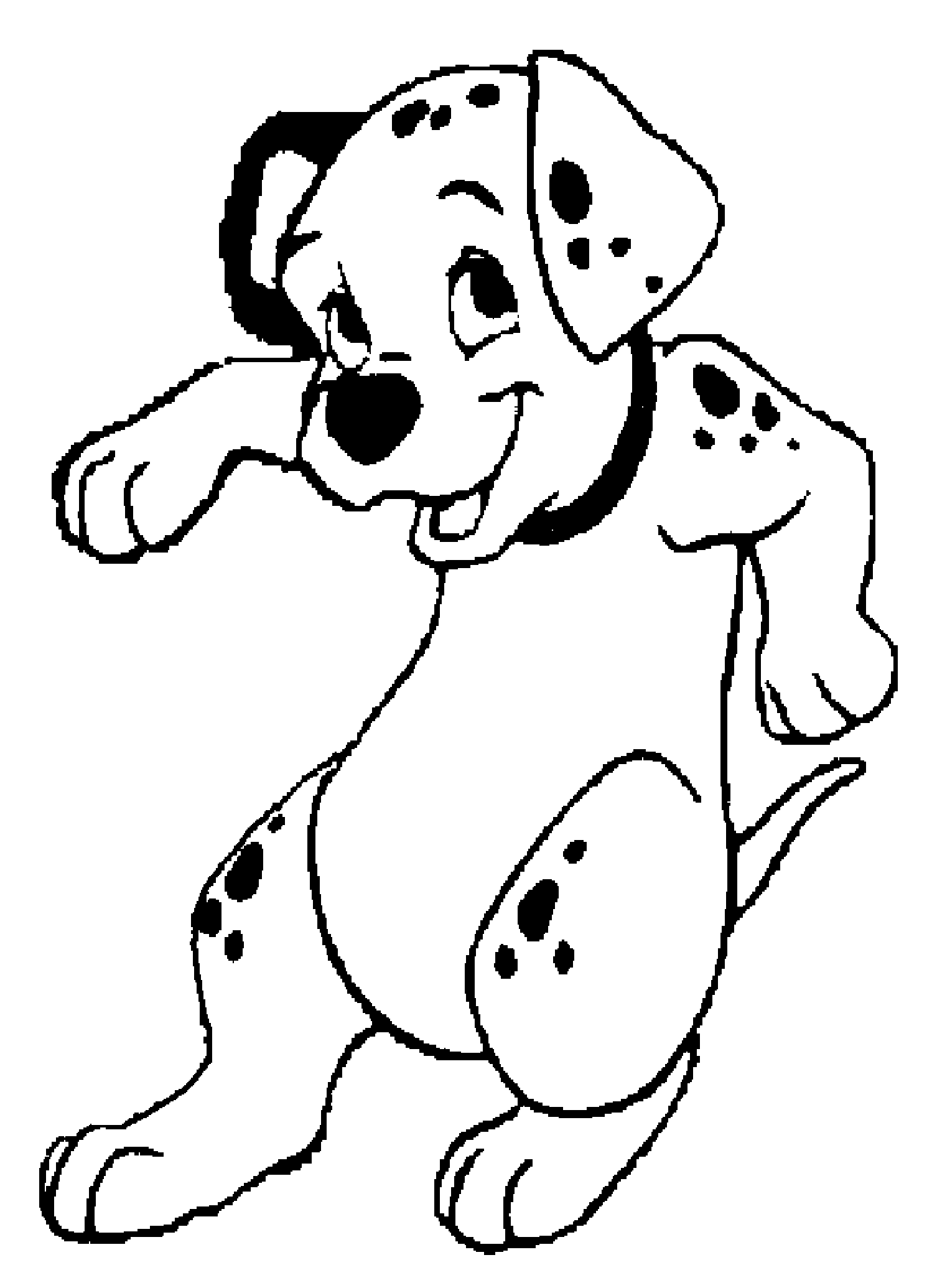 101 Dalmatians Coloring Pages Lucky
