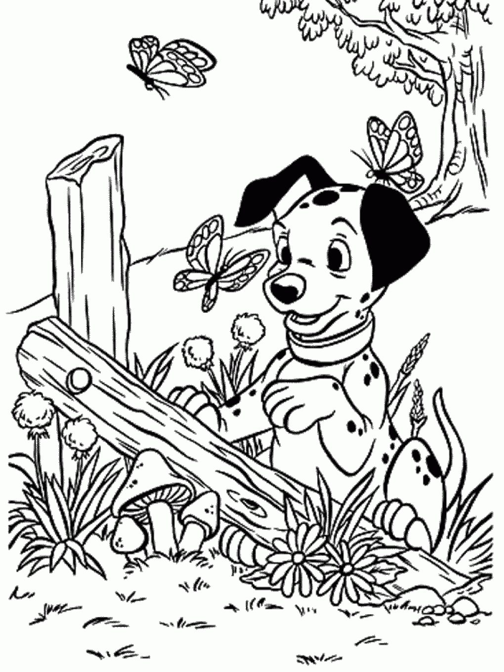 101 Dalmatians To Print For Free 101 Dalmatians Kids Coloring Pages