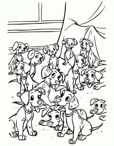 101 Dalmatians - Free printable Coloring pages for kids