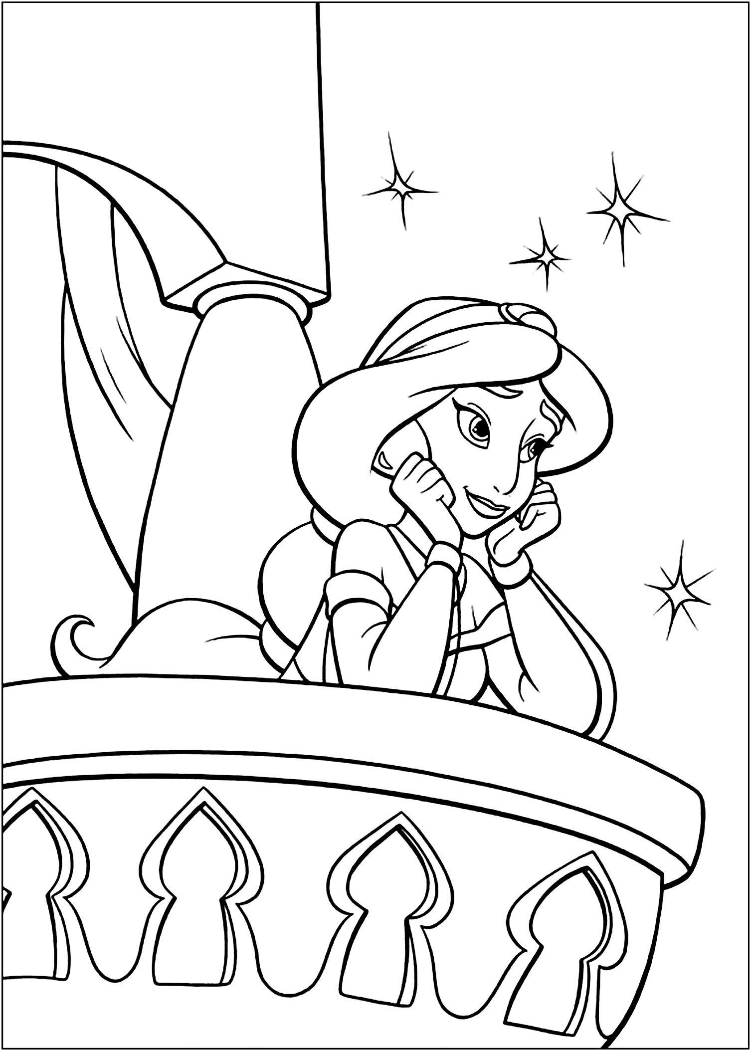 400 Collections Coloring Pages Princess Jasmine  Latest