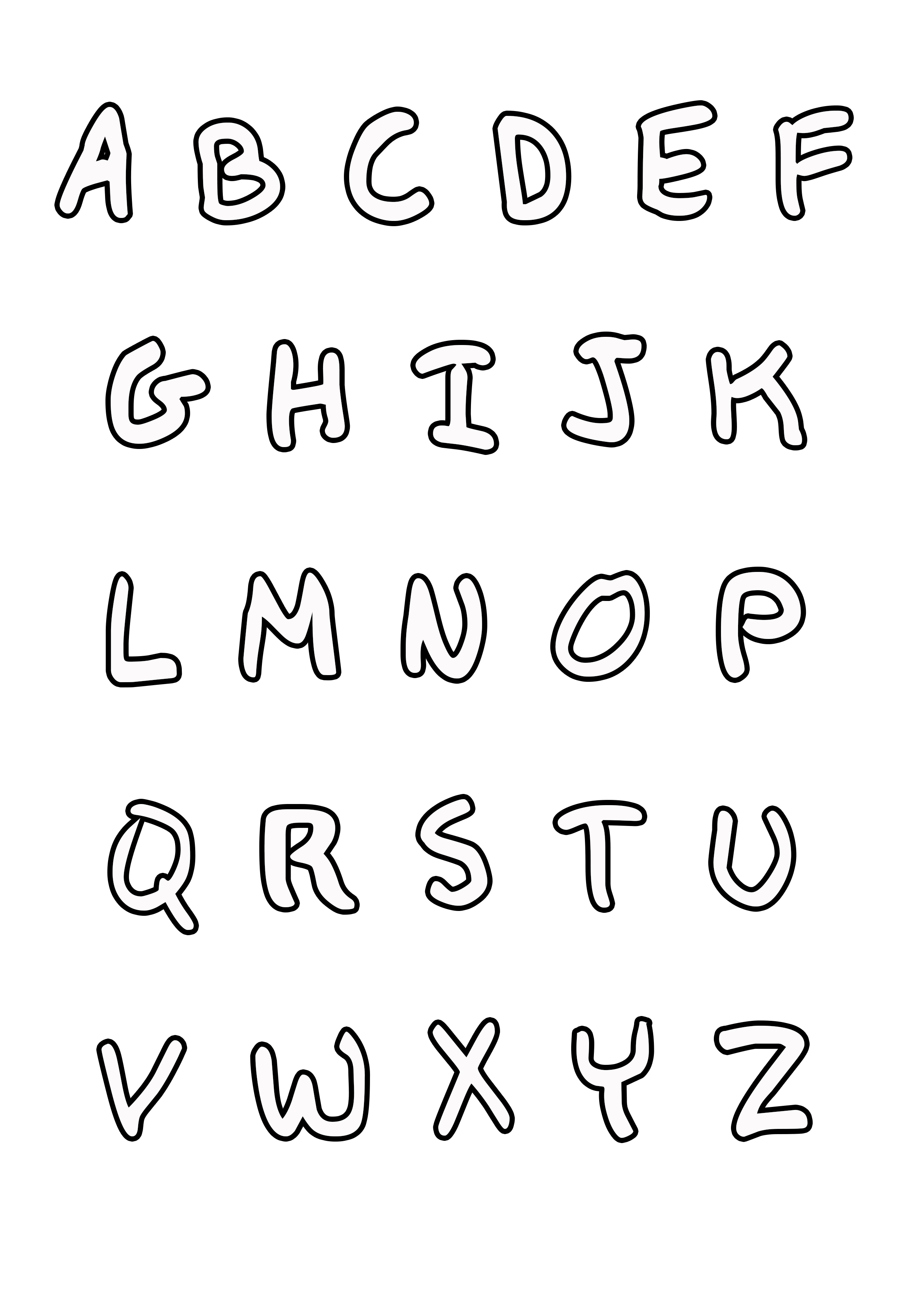 A to Z alphabets drawing step by step/ easy drawing video #drawing #how  #drawingforkids - YouTube