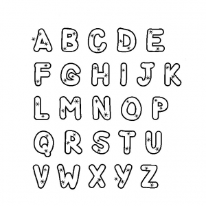Alphabet - Free printable Coloring pages for kids