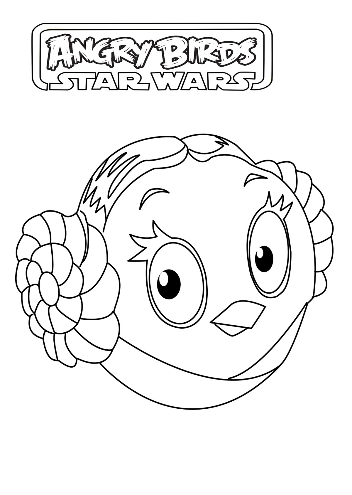 Angry birds star wars free to color for children Angry